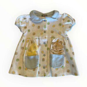 Carter's Girls Bears Ducks Dress - Size 6 Months (12-18 lbs)  (17-1)